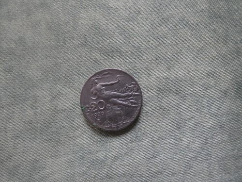 Moneta lira cent - moneta, vittorio