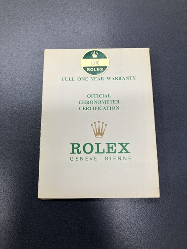 Certificato cronometro rolex - cronometro,