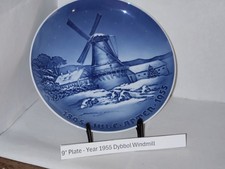Piatto Giubileo di Natale BING & GRONDAHL 1895 - 1955: Mulino Dybbøl - senza confezione originale 