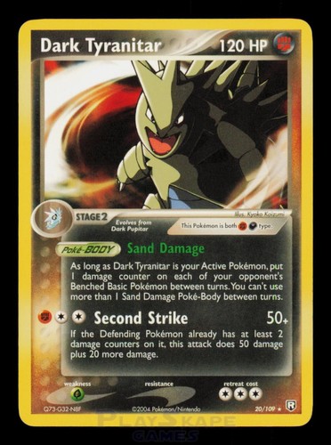 Pokemon card dark tyranitar - card,