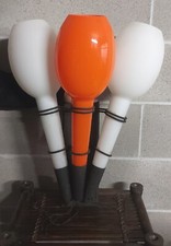 LAMPADARIO A PARETE IN VETRO ANNI 60 Stile Stilnovo a tre torce TESTATO FUNZIONA