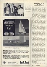 1968 ANNUNCIO CARTACE South Coast Seacraft SC-21 SC-23 Daysailer barca a vela MORC