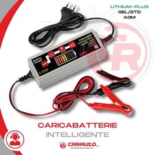 Caricabatteria intelligente per LITIO-AGM-GEL/STD 12V 3,8A Mantenimento Carica