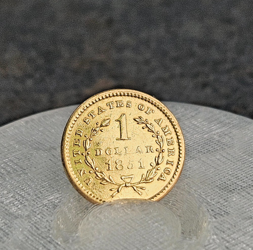 Moneta dollaro 1851 oro - moneta, 1