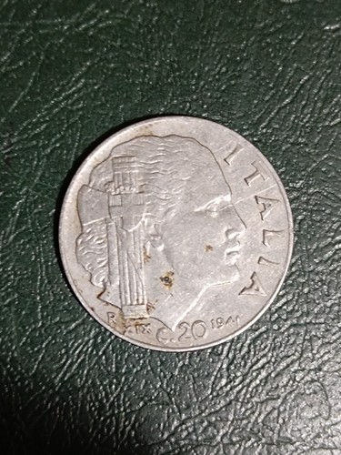 Moneta italia regno - regno, 20