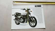 Kawasaki KZ 1000 1978 depliant originale USA motorcycle brochure