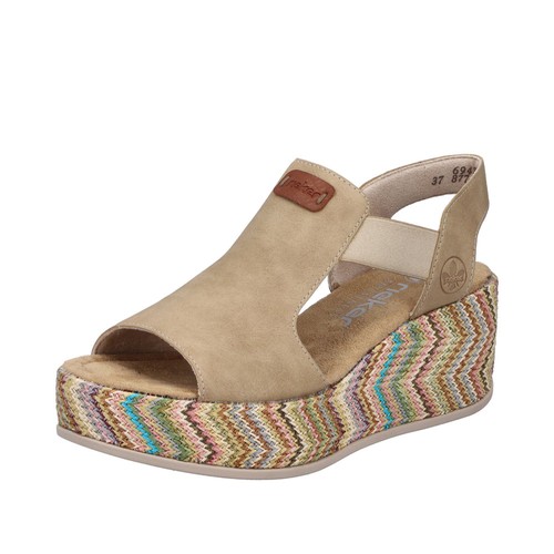 Rieker sandali donna plateau - rieker,