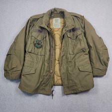 Giacca da campo vintage M-65 cappotto medio freddo OG-107 aeronautica militare con fodera