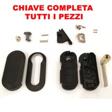 CHIAVE COVER COMPATIBILE CON 500 FIAT DELTA PUNTO EVO PANDA BRAVO 3 TASTI fw