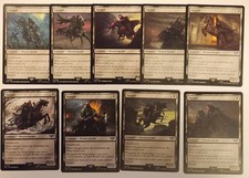 Tutte le 9 carte uniche Nazgul