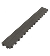 PIASTRELLA DA ESTERNO A DOGA EFFETTO LEGNO MARRONE - 118X14,5X2,5 CM.