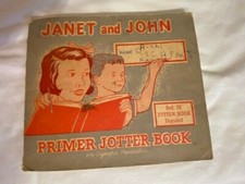 Vintage Janet and John Primer Jotter Book Olympic Production Ref 78 Unruled Used