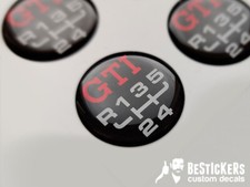 1 Adesivo per Golf III GTI mk3 3 pomello cambio marce gears gearknob schaltknauf