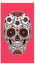 Bandiera teschio zucchero rosa