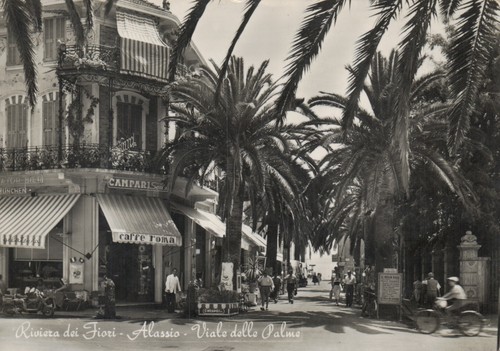 Cartolina alassio viale - cartolina,