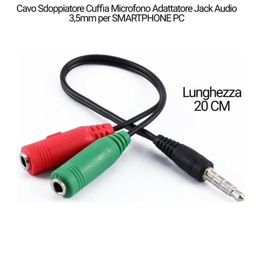 Cavo sdoppiatore cuffia - sdoppiatore,