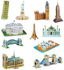 Edifici famosi e monumenti architettura repliche modelli 3D set puzzle