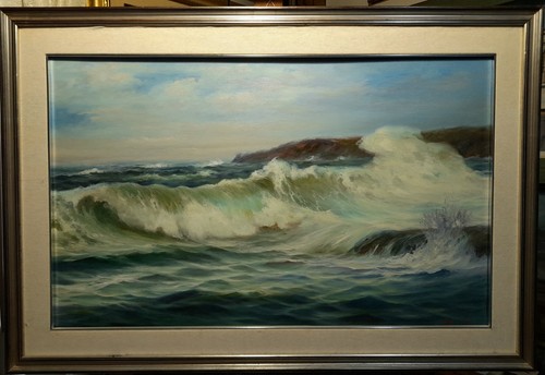 Quadro mareggiata 50x80 olio - 50x80,