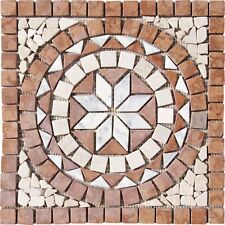 Rosoni 33x33 cm rosone mosaico decorativo stella marmo naturale su rete - ITALIA