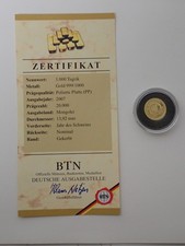 Moneta Oro PP in Capsula 1.000