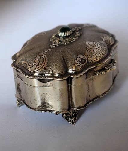 Argento 800 portagioie antica - argento,