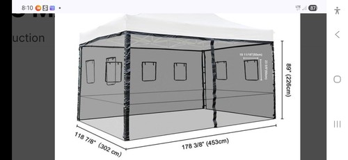 Zanzariera tenda gazebo