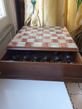 Scacchiera Legno Onice Bronzo