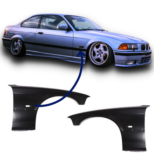 Ailes avant acier pour bmw - acier,