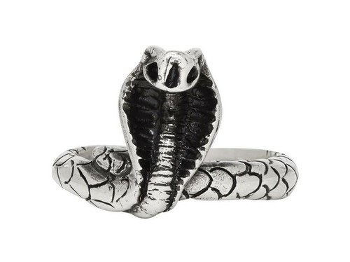 Anello uomo serpente cobra - uomo,