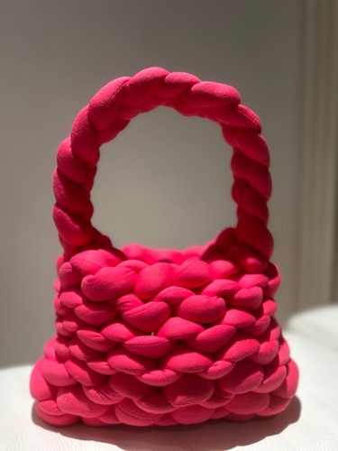 Borsa eseguita con fettuccia - borsa,