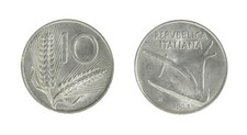r44_75) Italia Repubblica in Italma - 10 Lire 1953 Spighe