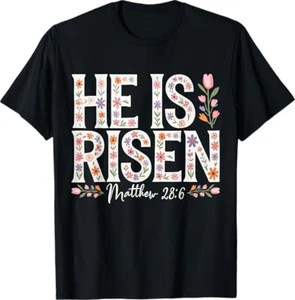 Shirt nera lui è risorto - ,