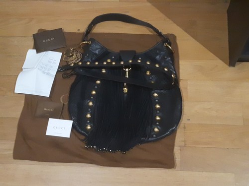 Vintage 2008 gucci hobo frange - vintage,
