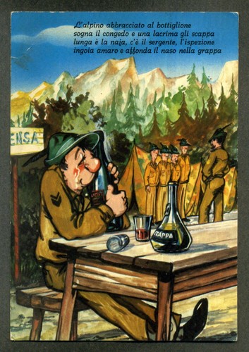 Militari alpini cartolina - -,