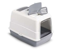 Lettiera chiusa per gatti gatto Joy toilette igienica coperta con paletta filtro