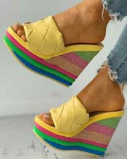 sandali sabot ciabatte zeppa
