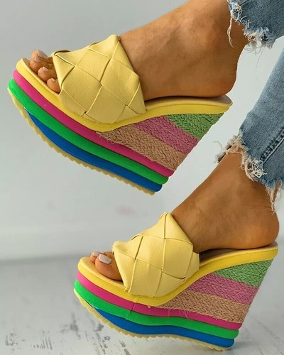 Sandali sabot ciabatte zeppa - sandali,