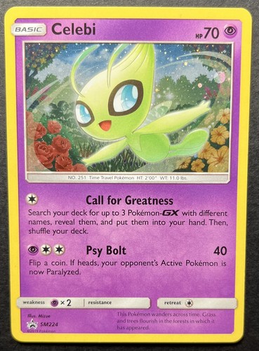 Pokemon celebi holo sm224 - pokemon,