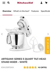 New KitchenAid 5 Quart Artisan