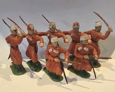 7 statuine cosacco in plastica