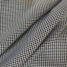 Tessuto tartan bianco nero