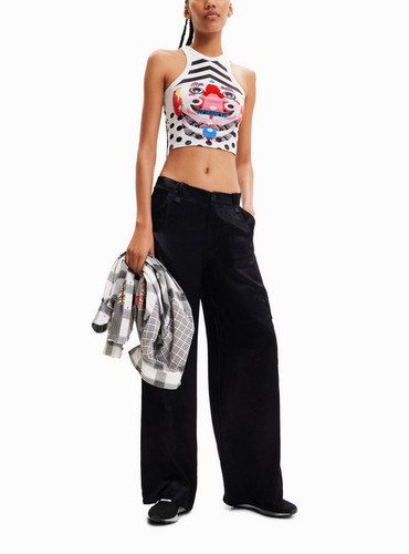 Desigual crop top donna - crop,