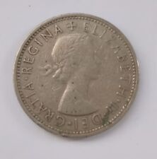 MONETA DA 2 TWO SCHILLING DEL  1966 INGLESE INGHILTERRA REGINA ELISABETTA 