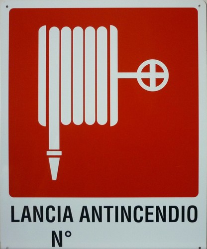 Cartello metallo lancia - cartello,