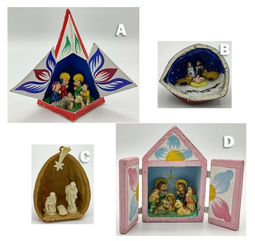 Lotto pezzi presepe da - 4, pezzi,