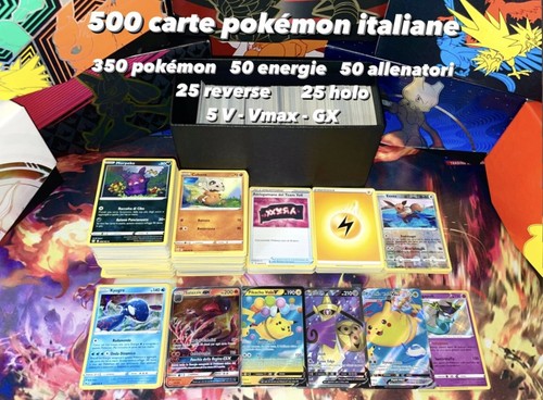 Lotto 500 carte pokemon - carte,