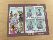 2025 Vaticano Minifoglio Foglietto i Viaggi di Papa Francesco nel 2024