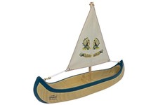 Ogas Indianerboot mit Segel