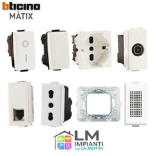 Stock BTICINO MATIX (presa, Interruttore, pulsante, supporto, placca, RJ45, ecc)