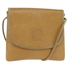 Borsa a tracolla LOEWE Anagram in pelle beige oro originale BA7341